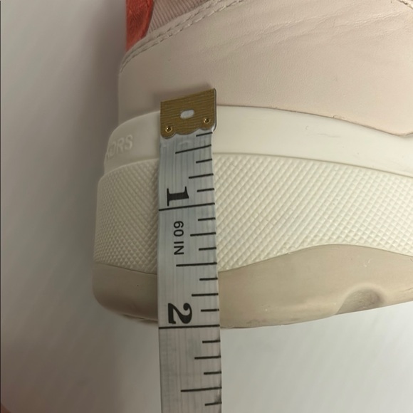 “Michael Kors” Women's Coral Pink Canvas & Leather Sneakers Size 10 - Picture 14 of 14
